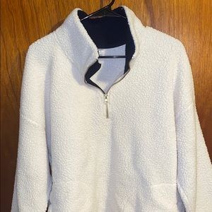 old navy fleece quarter zip sweater